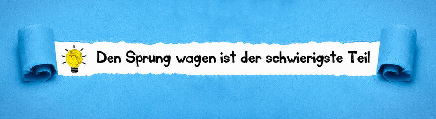 Den Sprung wagen ist der schwierigste Teil  © magele-picture