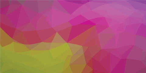 Fototapeta premium Multicolor polygon pattern. Low poly design. Vector illustration 