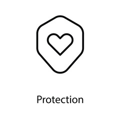 Protection icon design stock illustration