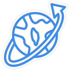 Vector Design Worldwide Icon Style