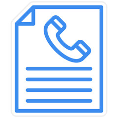 Vector Design Contact Form Icon Style