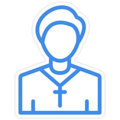 Obraz premium Vector Design Pastor Icon Style