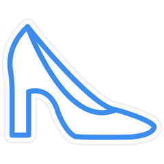 Vector Design High Heels Icon Style