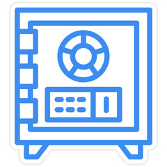 Vector Design Safe Box Icon Style
