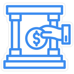 Vector Design Deposit Icon Style
