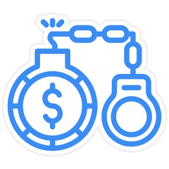 Obraz premium Vector Design Debt Icon Style