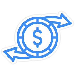 Vector Design Money Transfer Icon Style