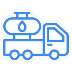 Vector Design Oil Truck Icon Style