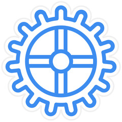 Obraz premium Vector Design Cogwheel Icon Style