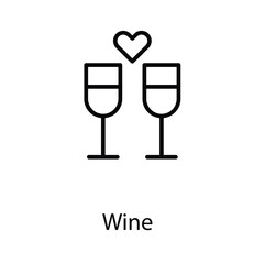 Wine icon design stock illustration