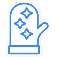 Vector Design Oven Mitt Icon Style