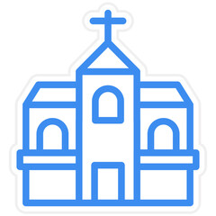 Vector Design Church Icon Style