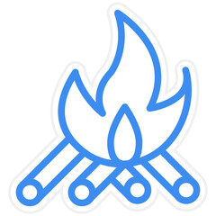 Vector Design Bonfire Icon Style