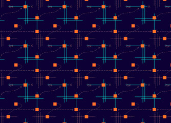 The Grand Plan, a block and grid repeating pattern 