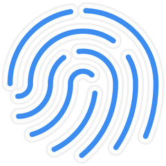Vector Design Fingerprint Icon Style