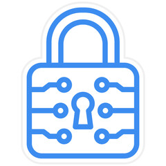 Vector Design Lock Icon Style