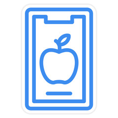 Vector Design Mobile Food Icon Style
