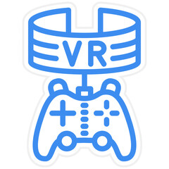 Vector Design Vr Game Icon Style