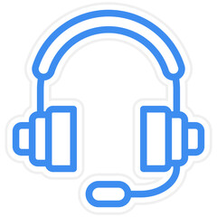 Vector Design Headphones Icon Style
