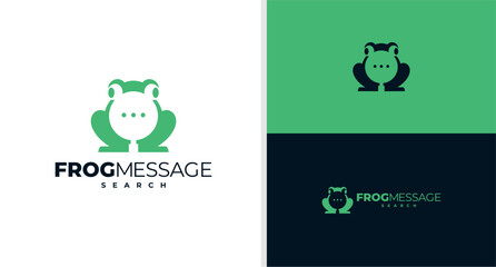FROG MESSAGE LOGO SEARCH APPLICATION EDITABLE