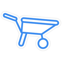 Vector Design Wheelbarrow Icon Style