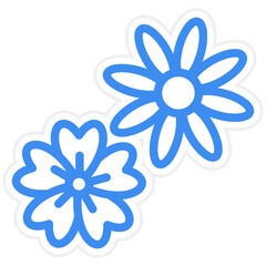 Vector Design Flowers Icon Style