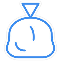 Vector Design Garbage Bag Icon Style