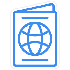 Vector Design Passport Icon Style