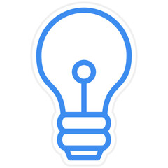 Vector Design Lightbulb Icon Style