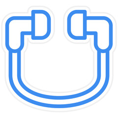 Vector Design Earphones Icon Style