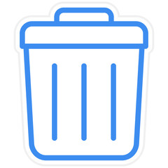 Vector Design Trash Bin Icon Style