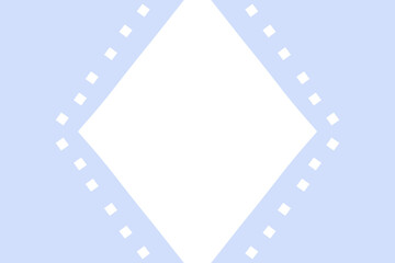 Fototapeta premium 淡い青色のダイヤのフレーム素材
