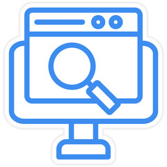 Vector Design Online Search Icon Style