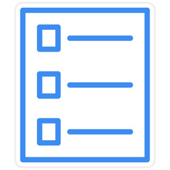 Obraz premium Vector Design Checklist Icon Style