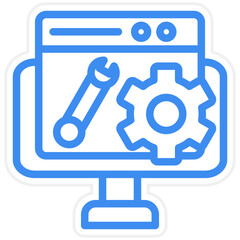 Vector Design Web Maintenance Icon Style