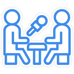 Vector Design Interview Icon Style