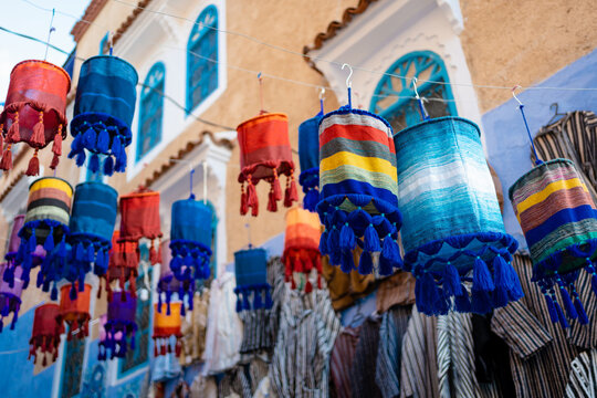 Decorations in Chefchaouen, Morocco