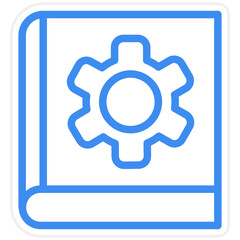 Vector Design Management Learning Icon Style