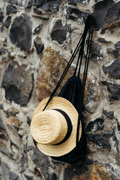 Typical hat of Portuguese Madeira man.
