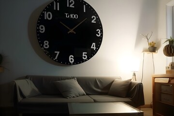 clock in the living room