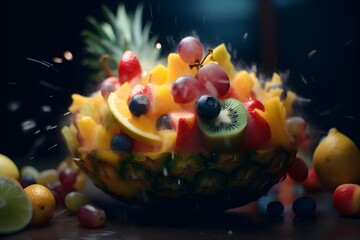 Fototapeta na wymiar fruit splash