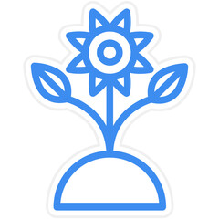 Vector Design Flower Plantation Icon Style