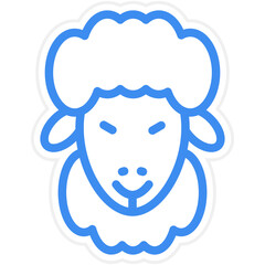 Vector Design Sheep Icon Style