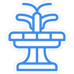 Vector Design Fountain Icon Style