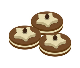 Biscuits Isometric Icon