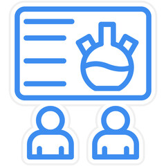 Vector Design Chemistry Seminar Icon Style