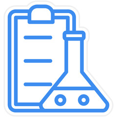 Obraz premium Vector Design Lab Report Icon Style