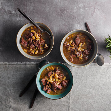 Garlic and rosemary braised lamb