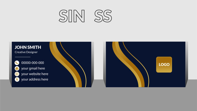 Modern corporate abstract wonderful business card.