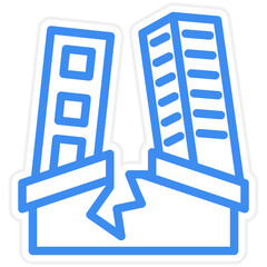 Vector Design Earthquake Icon Style